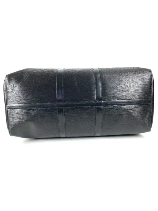 Louis Vuitton Boston Bag Keepall 50 Epi Leather Noir Black - Picture 4 of 9